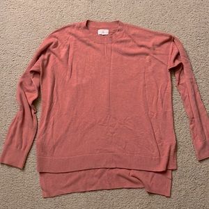 Lou & Grey Sweater size large, coral color